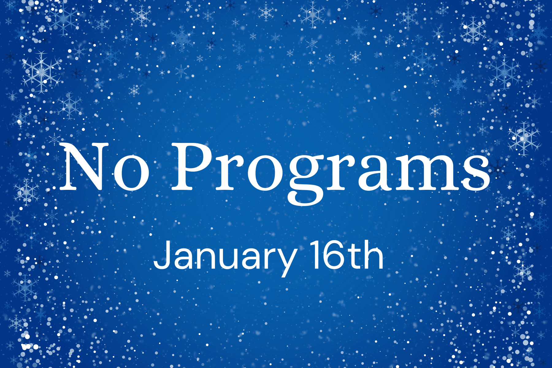 2024 No programming asstd dates