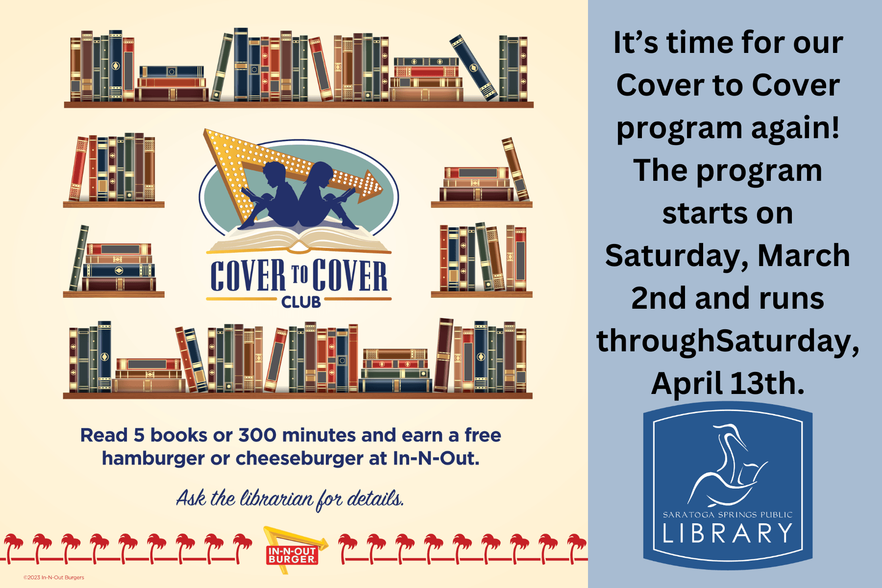 Library for city newsletter with dates