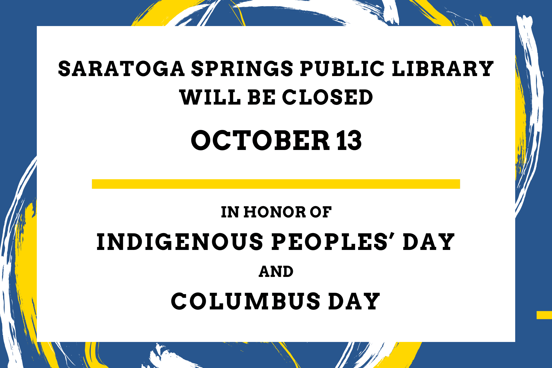 2025 10.13 - Columbus Day and Training Closure (1)