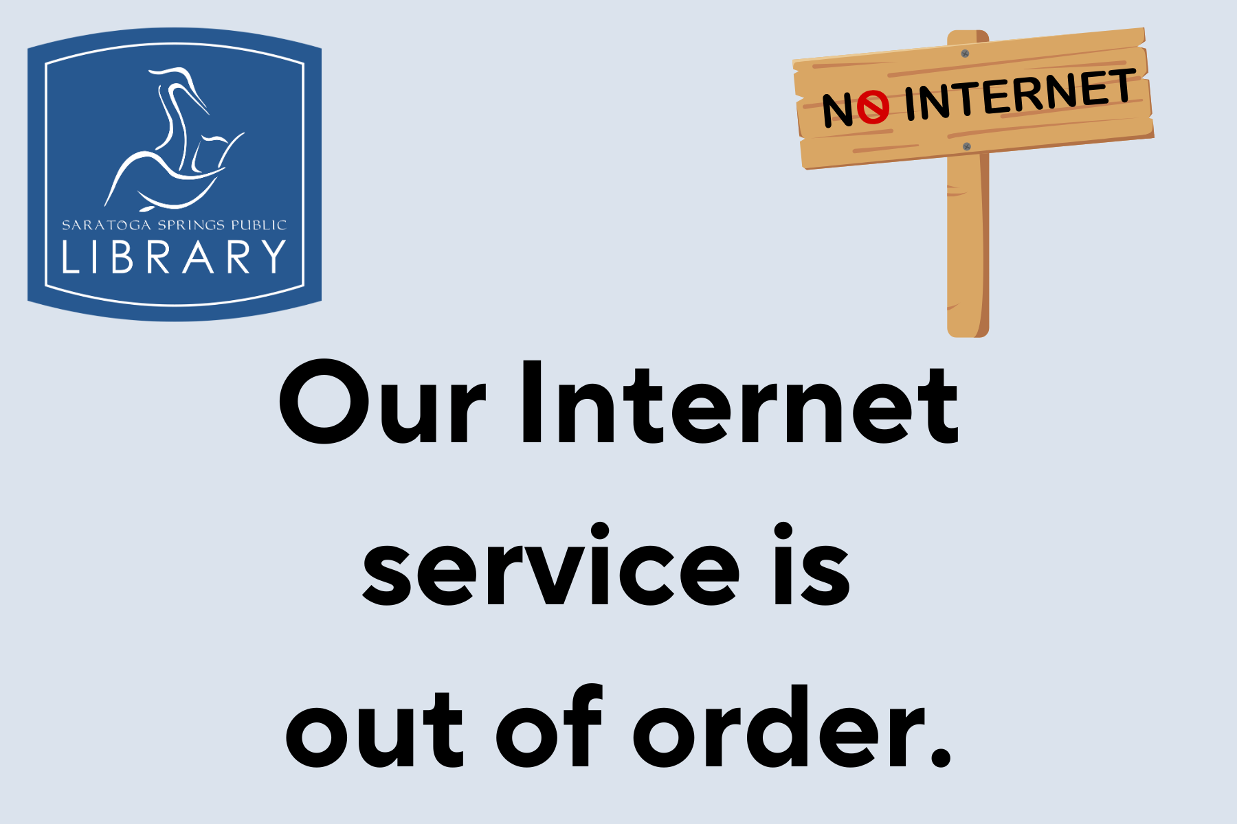 Internet Service Out of Order Social Media PostNewsflash